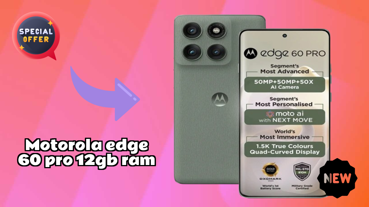 Motorola Edge 60 Pro 12GB RAM at ₹30,015 - Everything You Need to Know