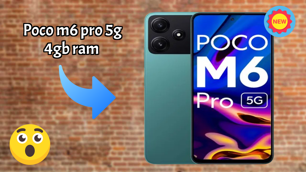 POCO M6 Pro 5G 4GB RAM Performance: 4 GB RAM Handles Heavy Tasks