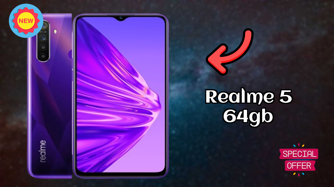 Realme 5 64GB Display Technology: 6.5 Inches (16.51 Cm) Screen