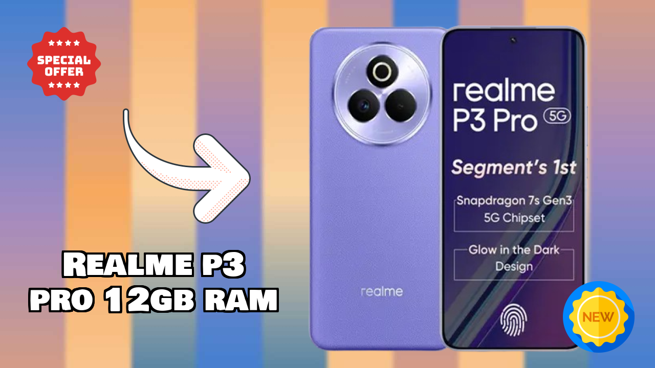 NewRealme P3 Pro 12GB RAM 2026: Latest Mobile Phone with High Quolity Disa