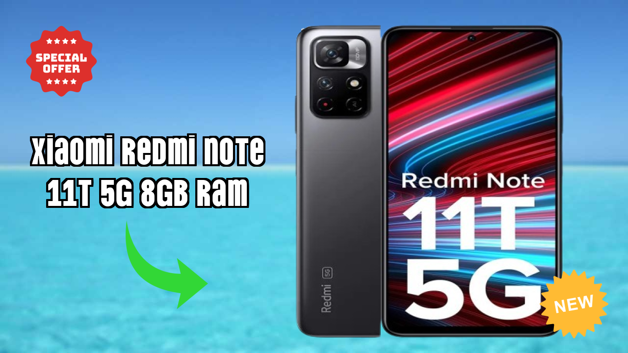 Xiaomi Redmi Note 11T 5G 8GB RAM Display Size: 6.6 Inches (16.76 Cm) Screen Quality